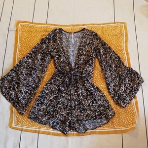 {Free People} Floral Romper